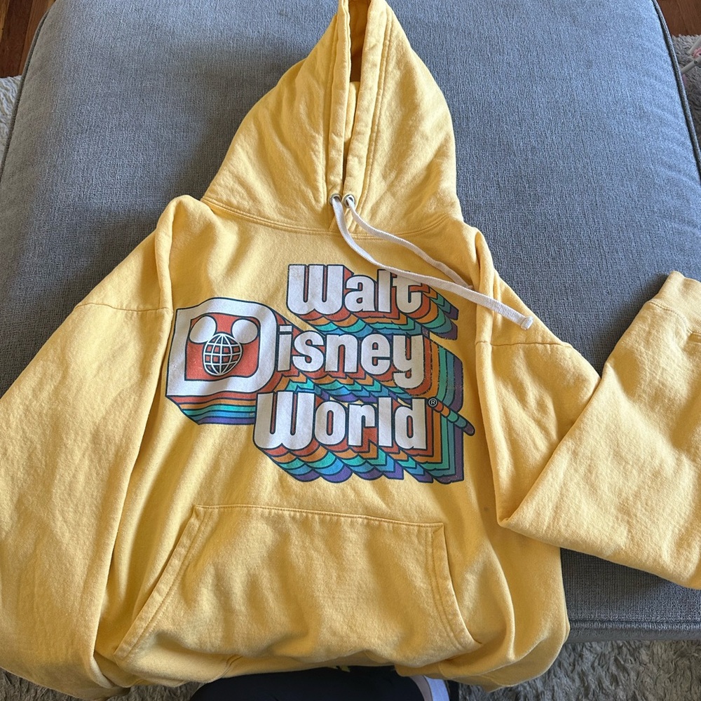 Walt Disney World Retro Yellow Hoodie